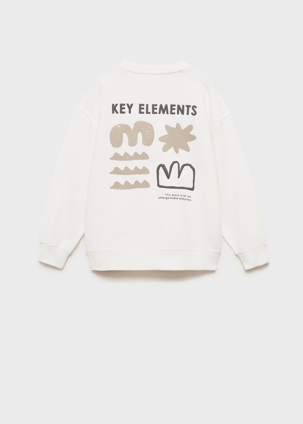 Printed embossed sweatshirt - Off White