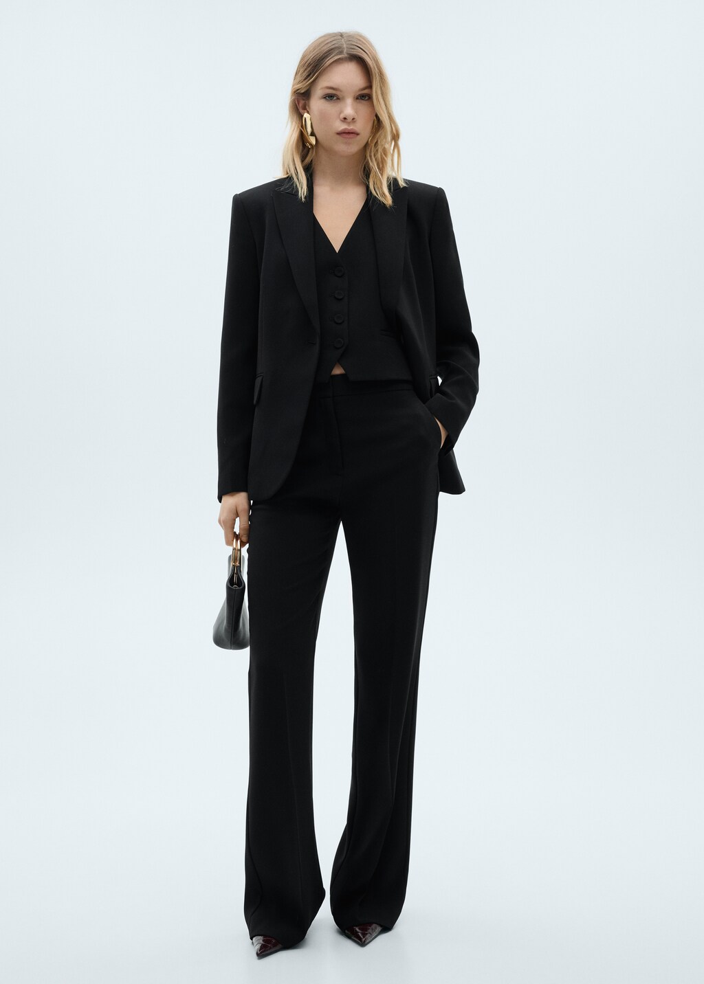 Suit waistcoat with buttons - Red