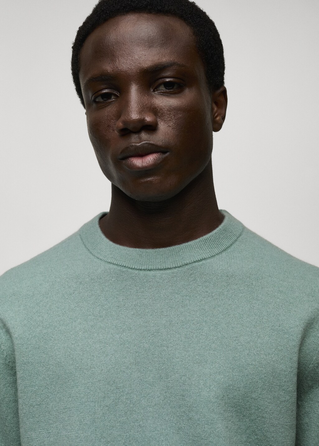 100% cashmere regular-fit sweater - Pastel Green