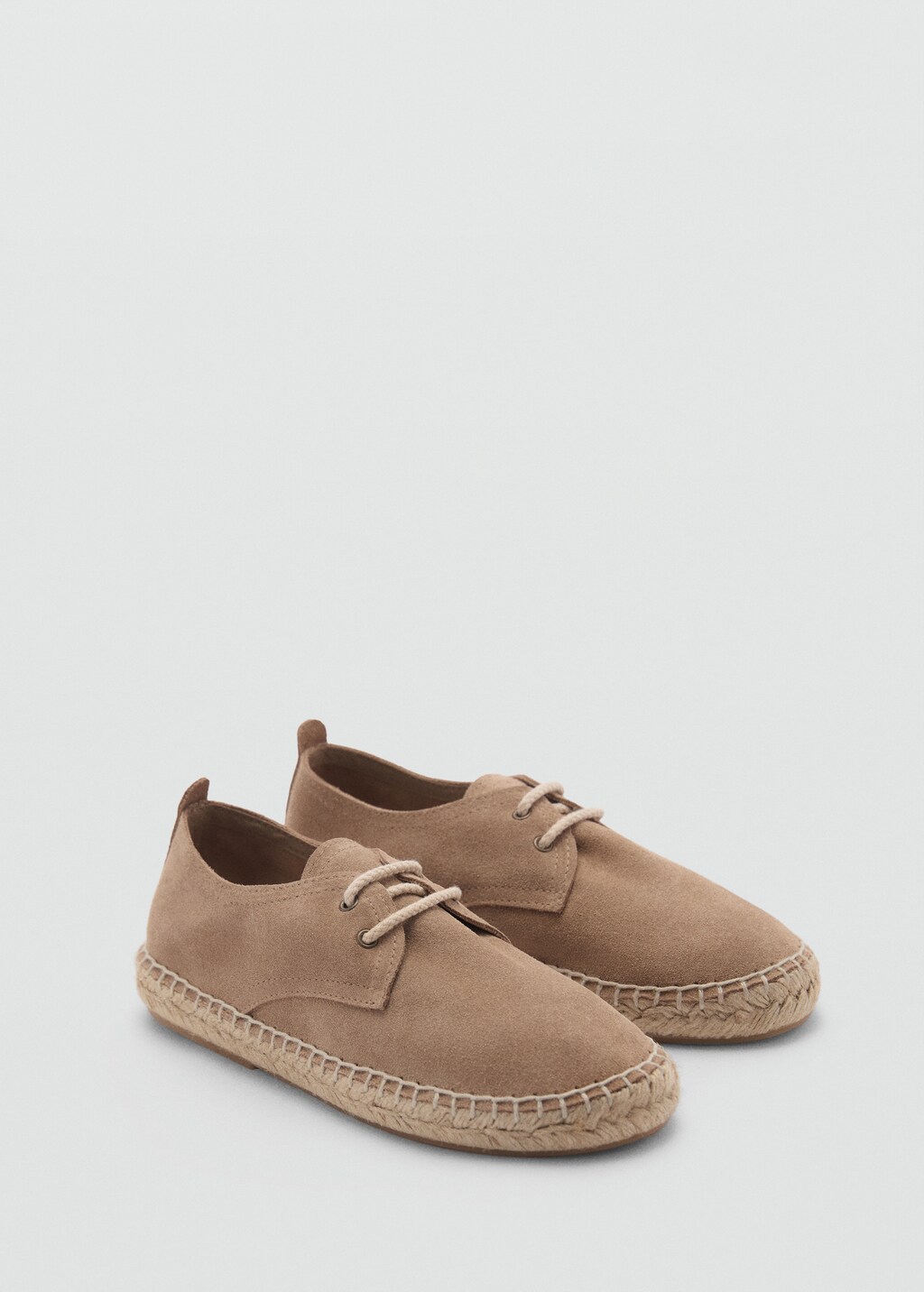 Laces suede espadrilles - Sand