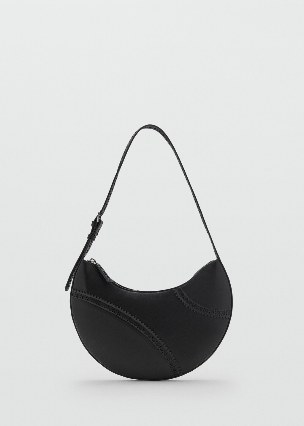 Die-cut shoulder bag - Black