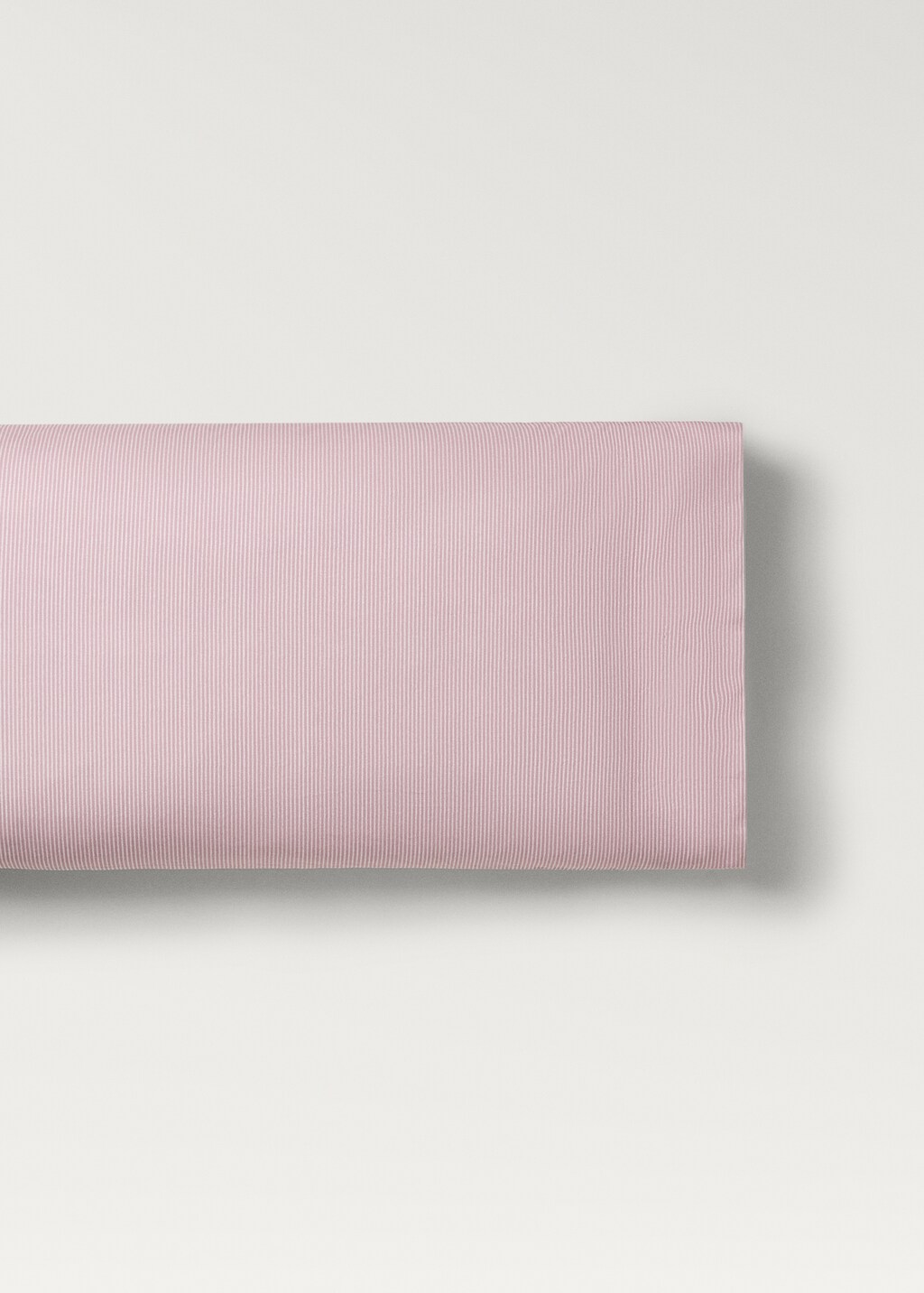 Cotton percale striped children's pillowcase, 45x110 cm - Aqua Green