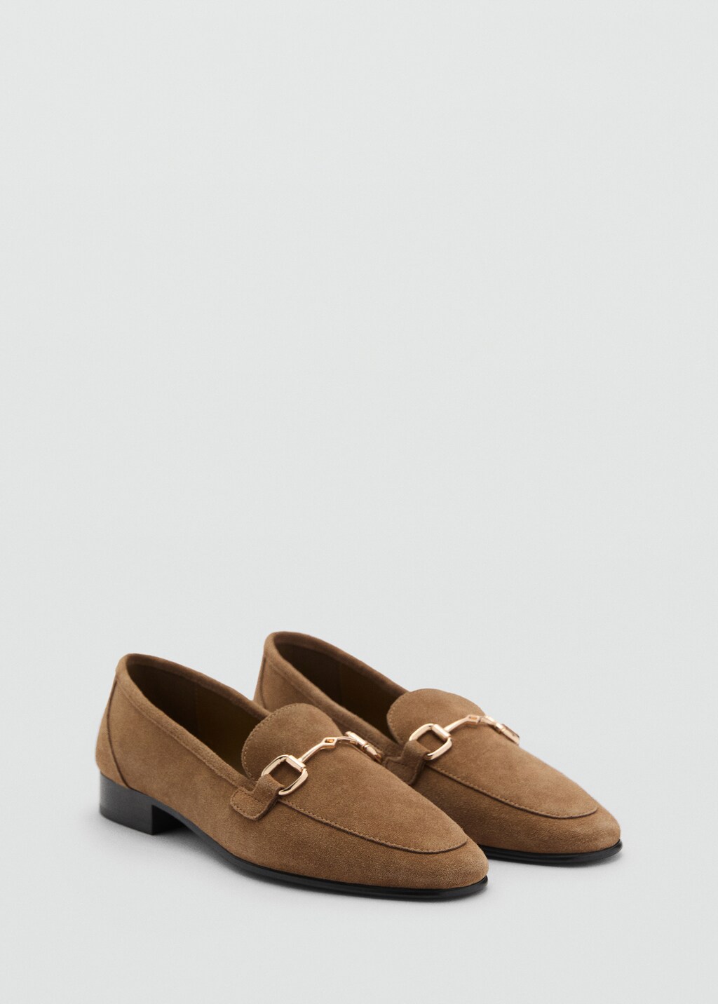 Buckle leather moccasins - Ecru
