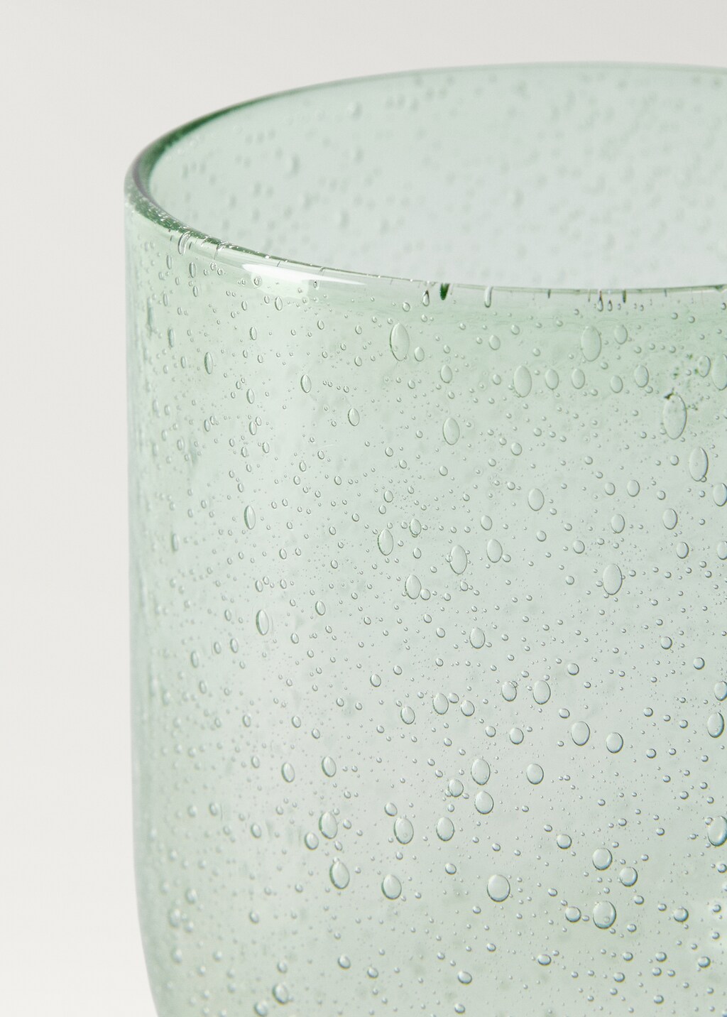 Bubble-glass stem glass - Blue