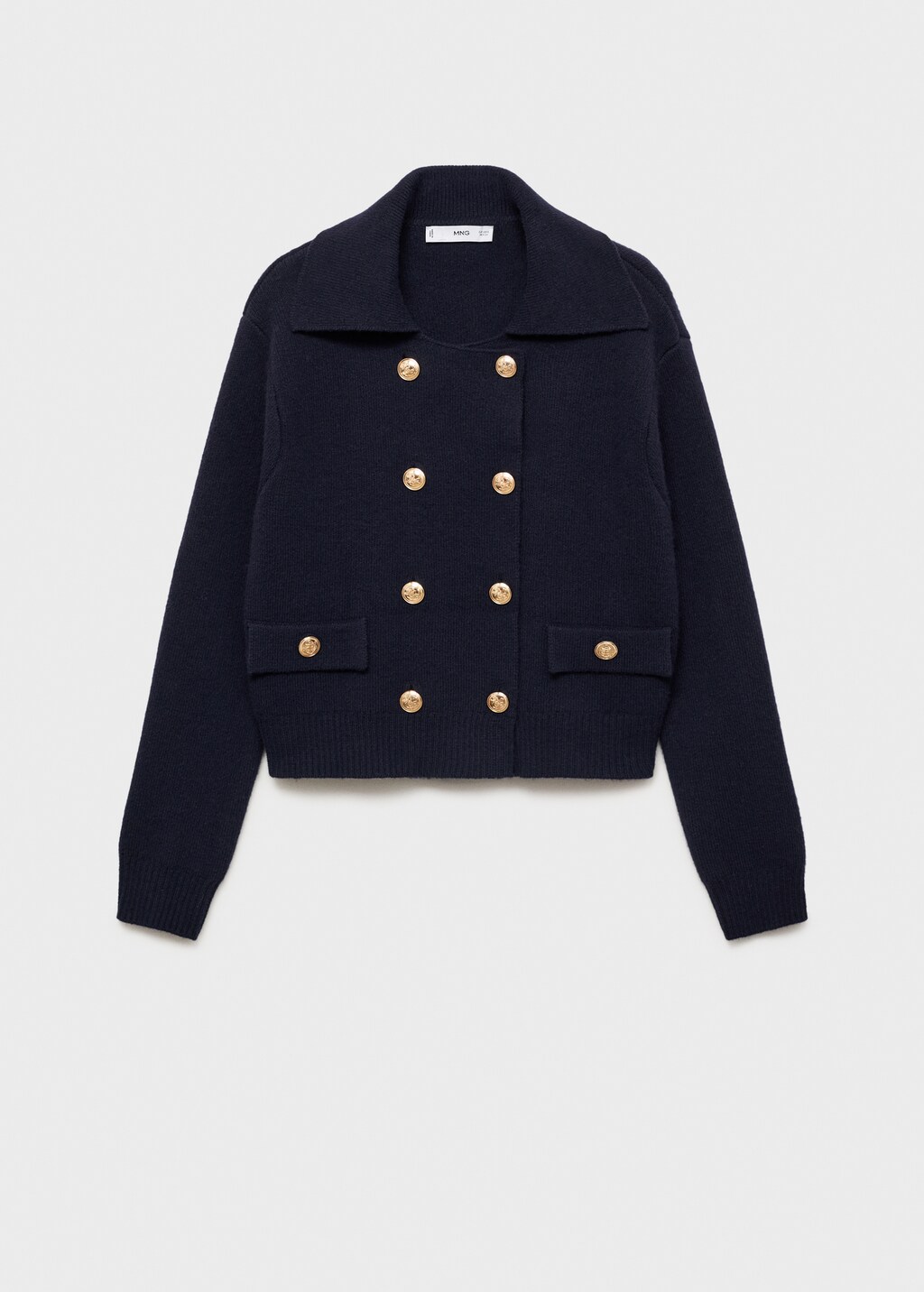 Double-breasted wool jacket - Dark Navy