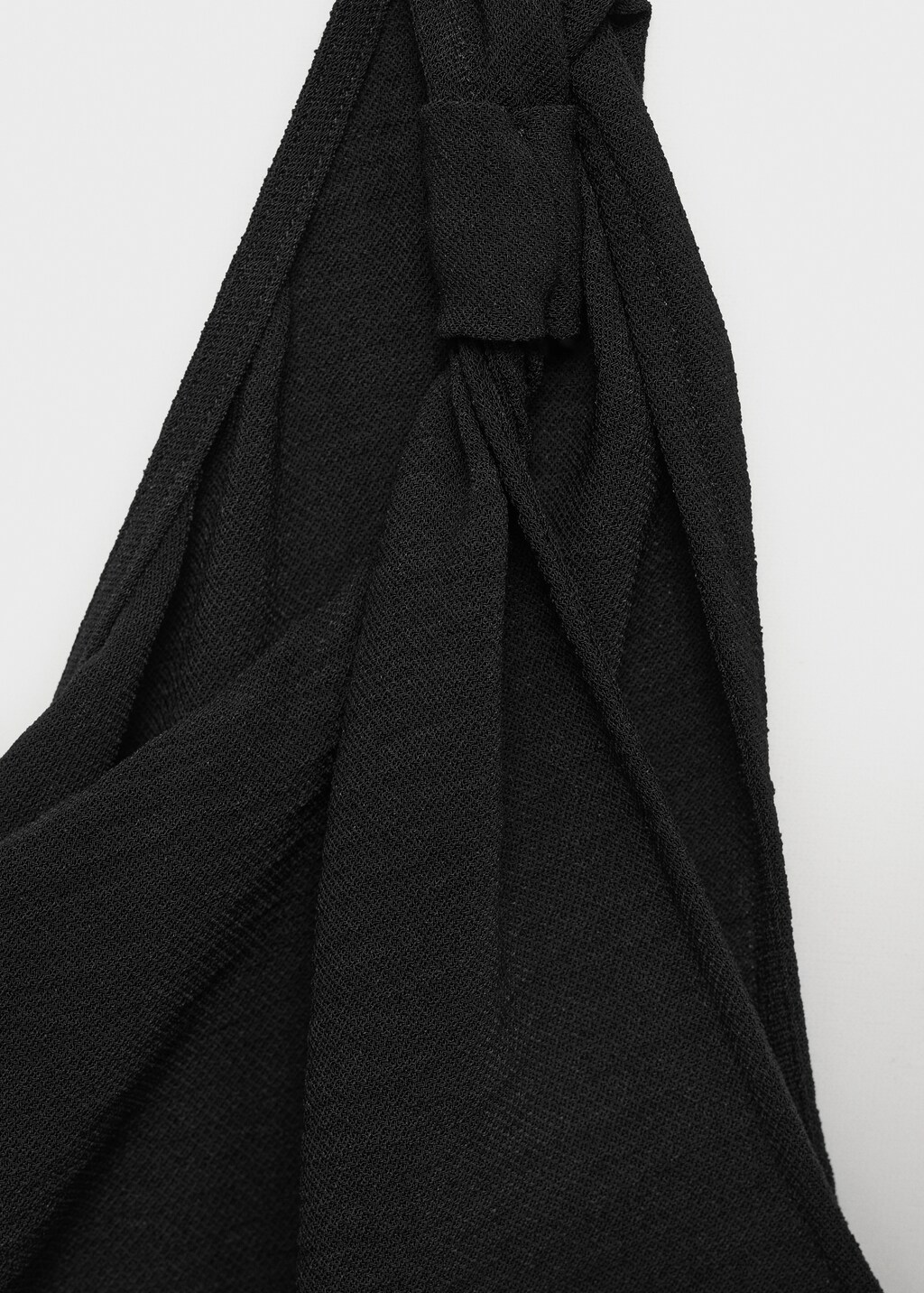 Long asymmetric dress - Black