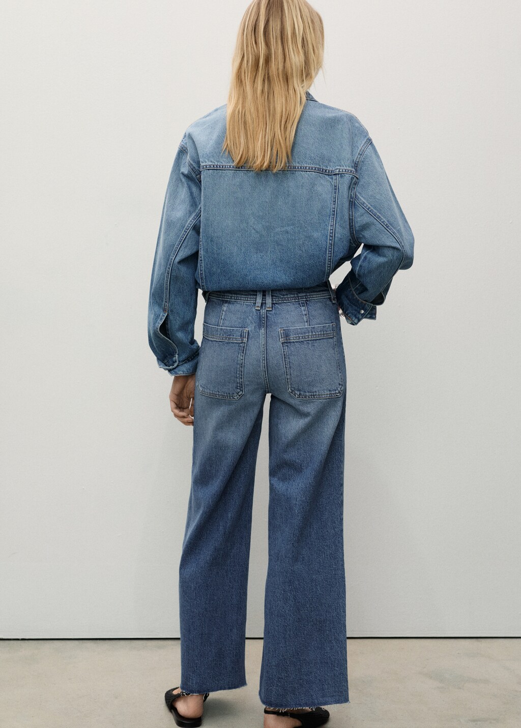 Catherin culotte high-rise jeans - Black denim