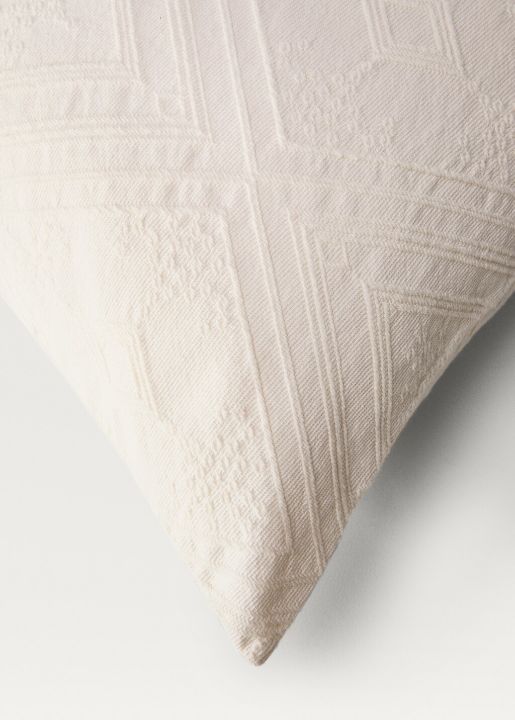 Geometric design cushion cover - Sand