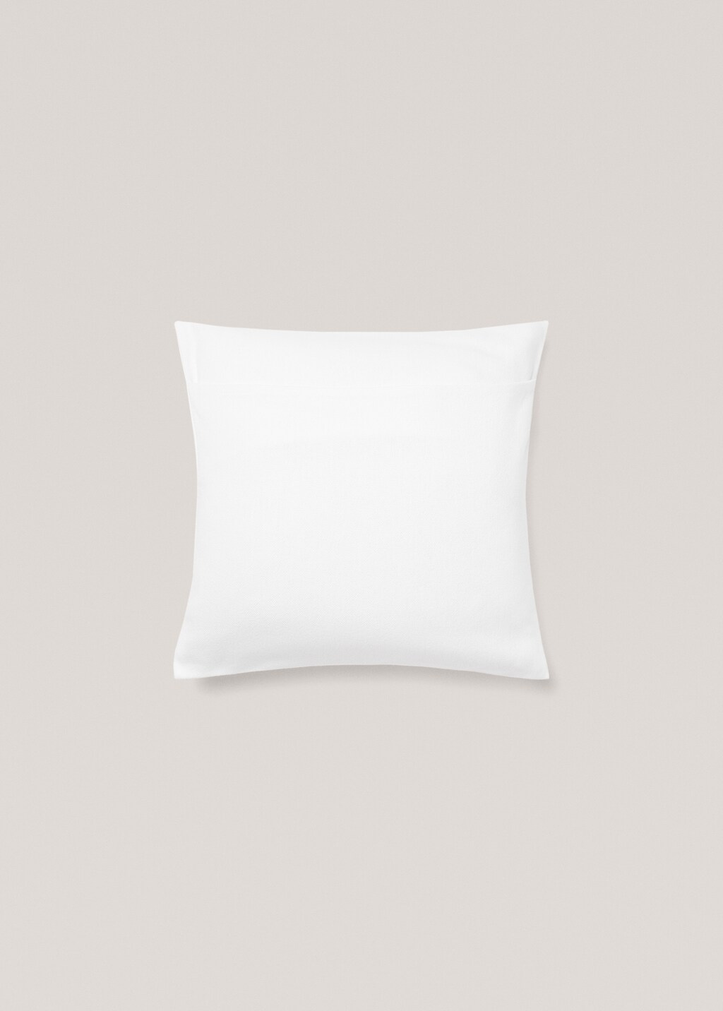 100% plain cotton cushion cover 45x45cm - Sand