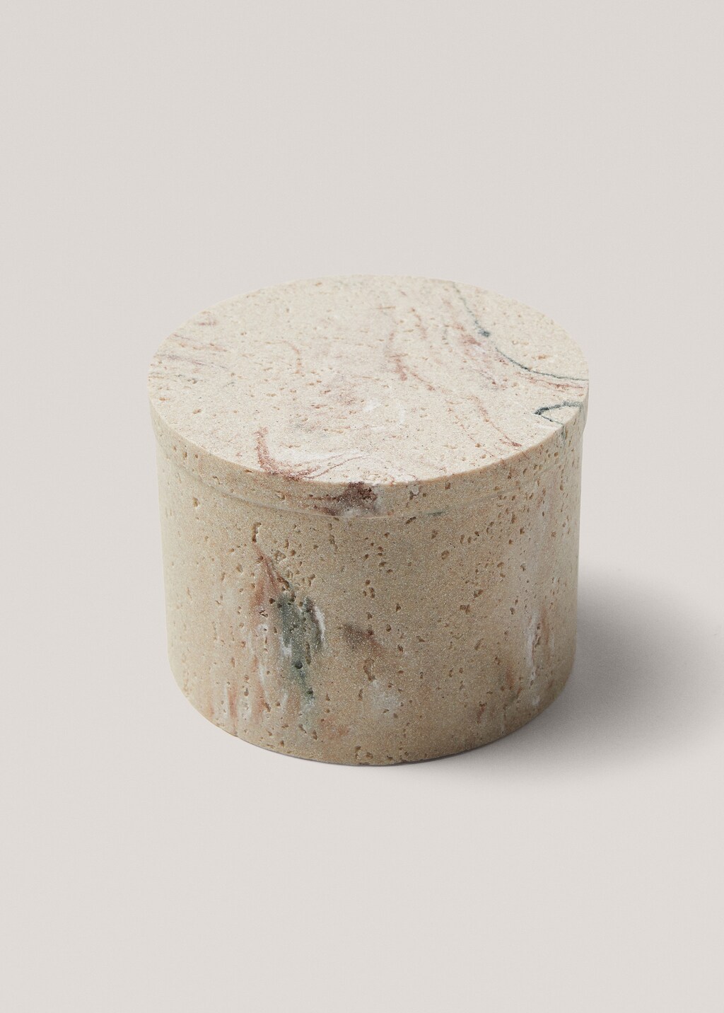 Marble effect box 15x11,5cm - Light/Pastel Grey