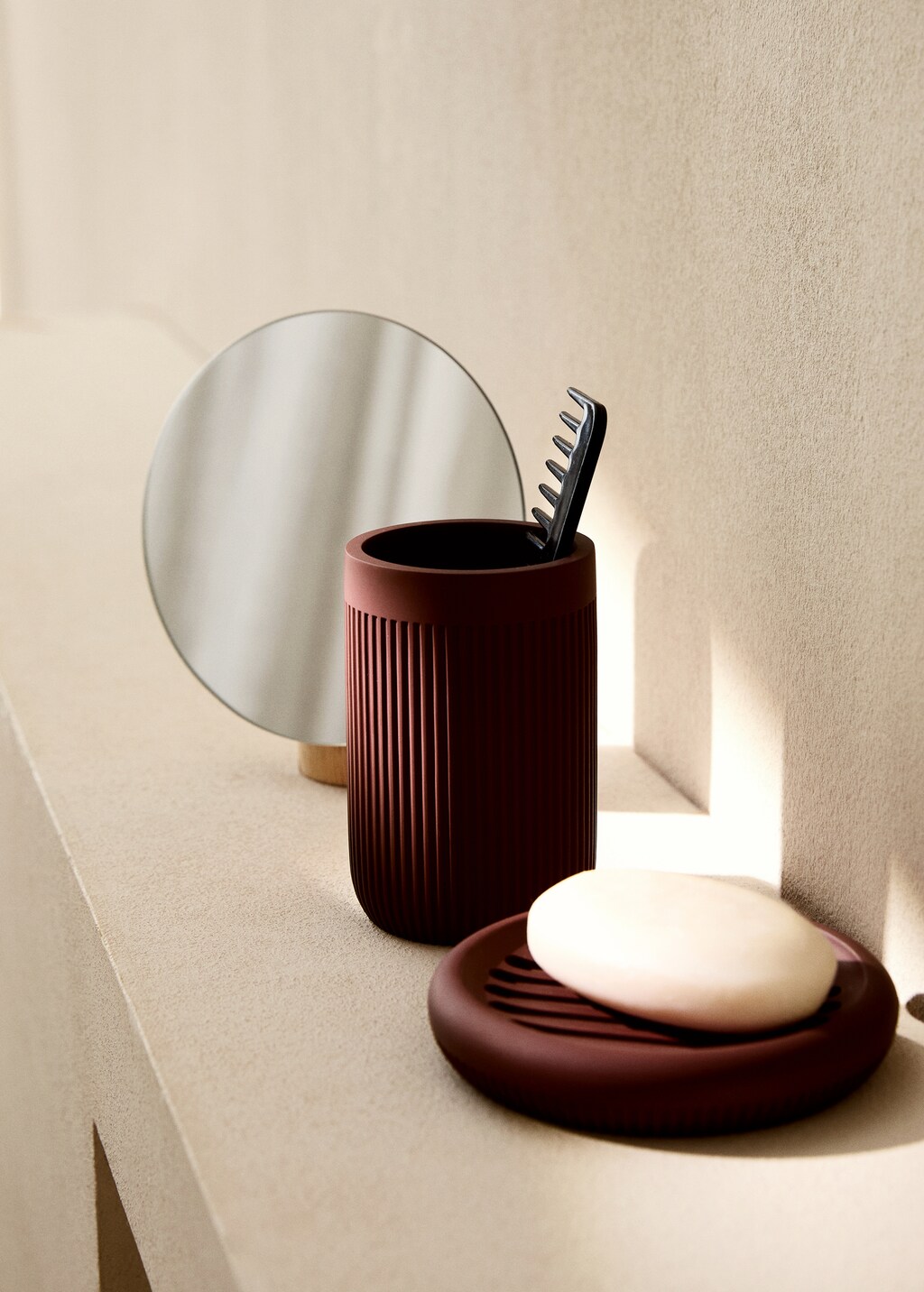 Brush holder milan - Sand