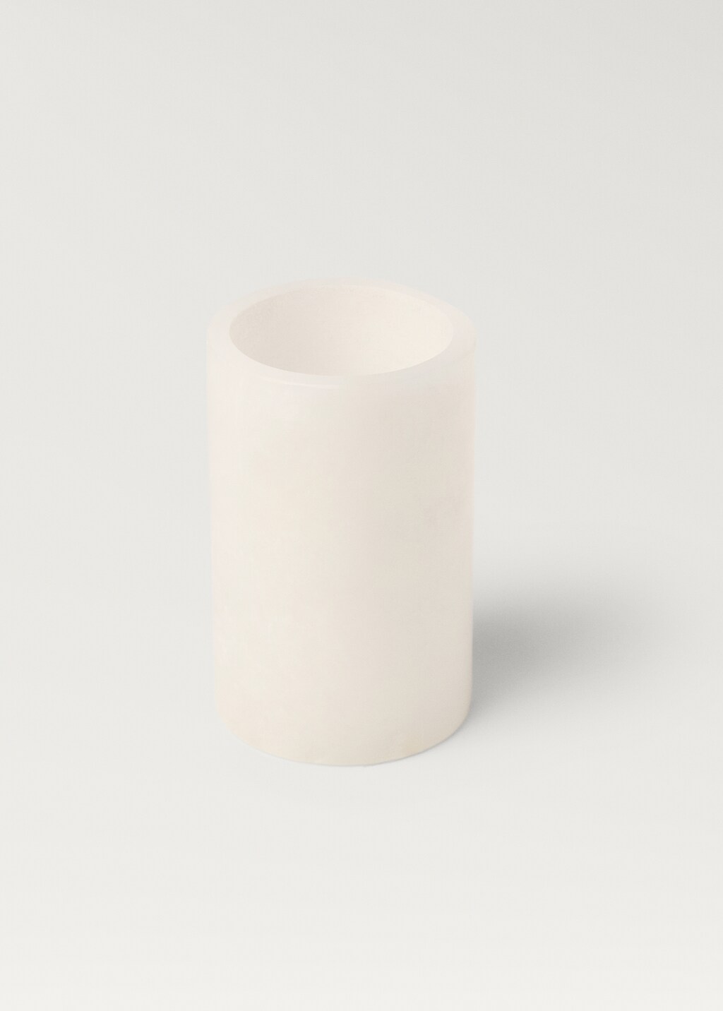 Alabaster bathroom glass - Ivory White