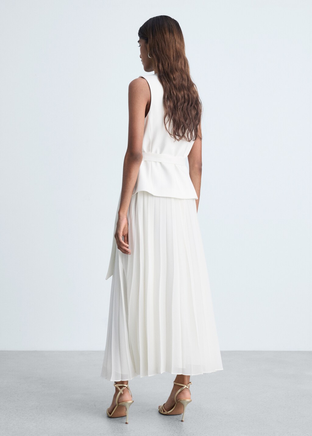 Combined waistcoat dress - Black