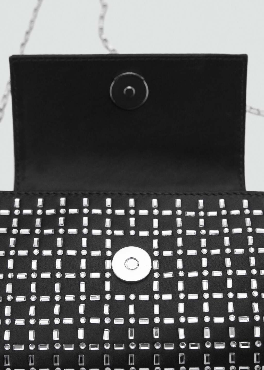 Crystal shoulder bag - Black