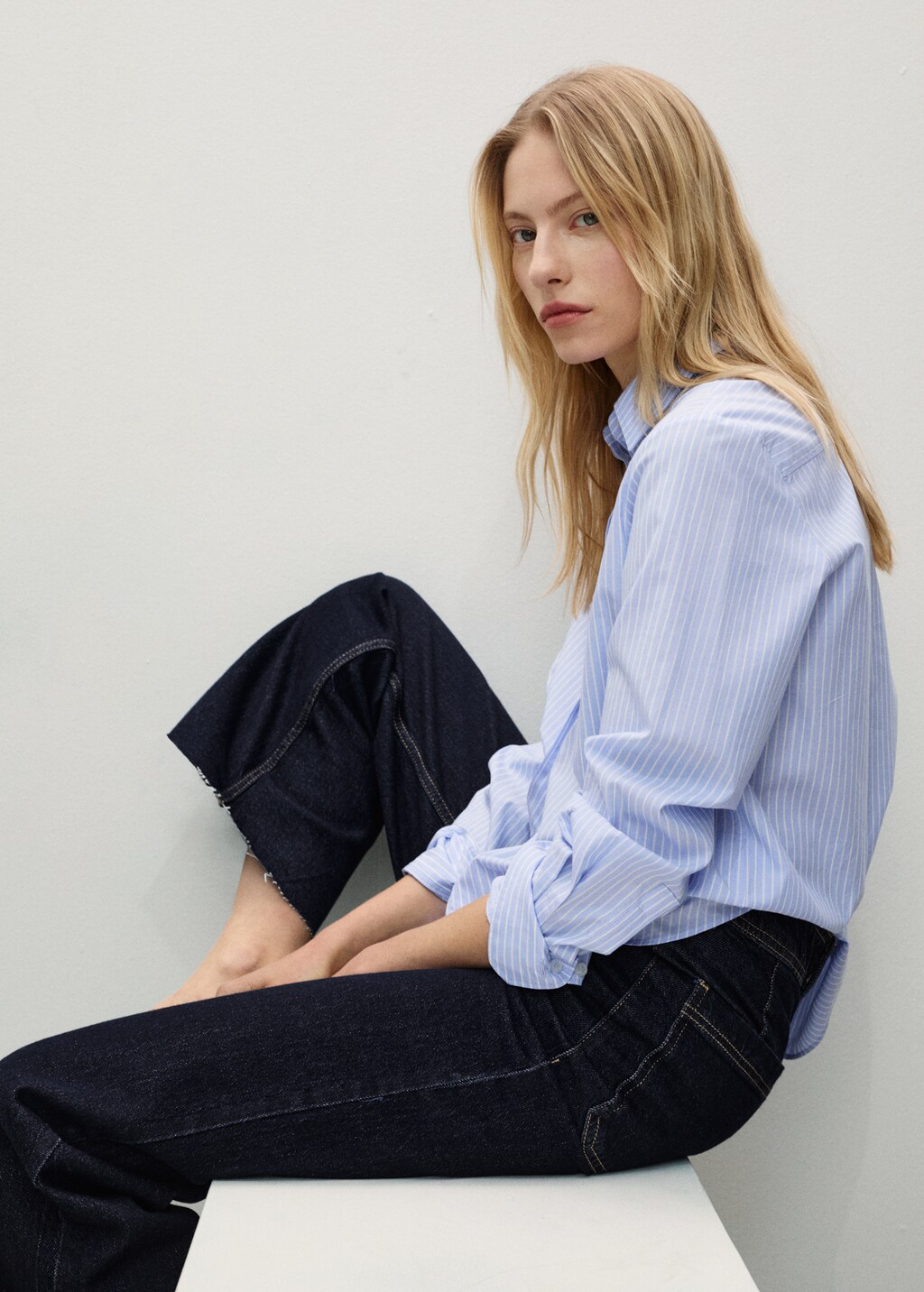 Catherin culotte high-rise jeans - Black denim