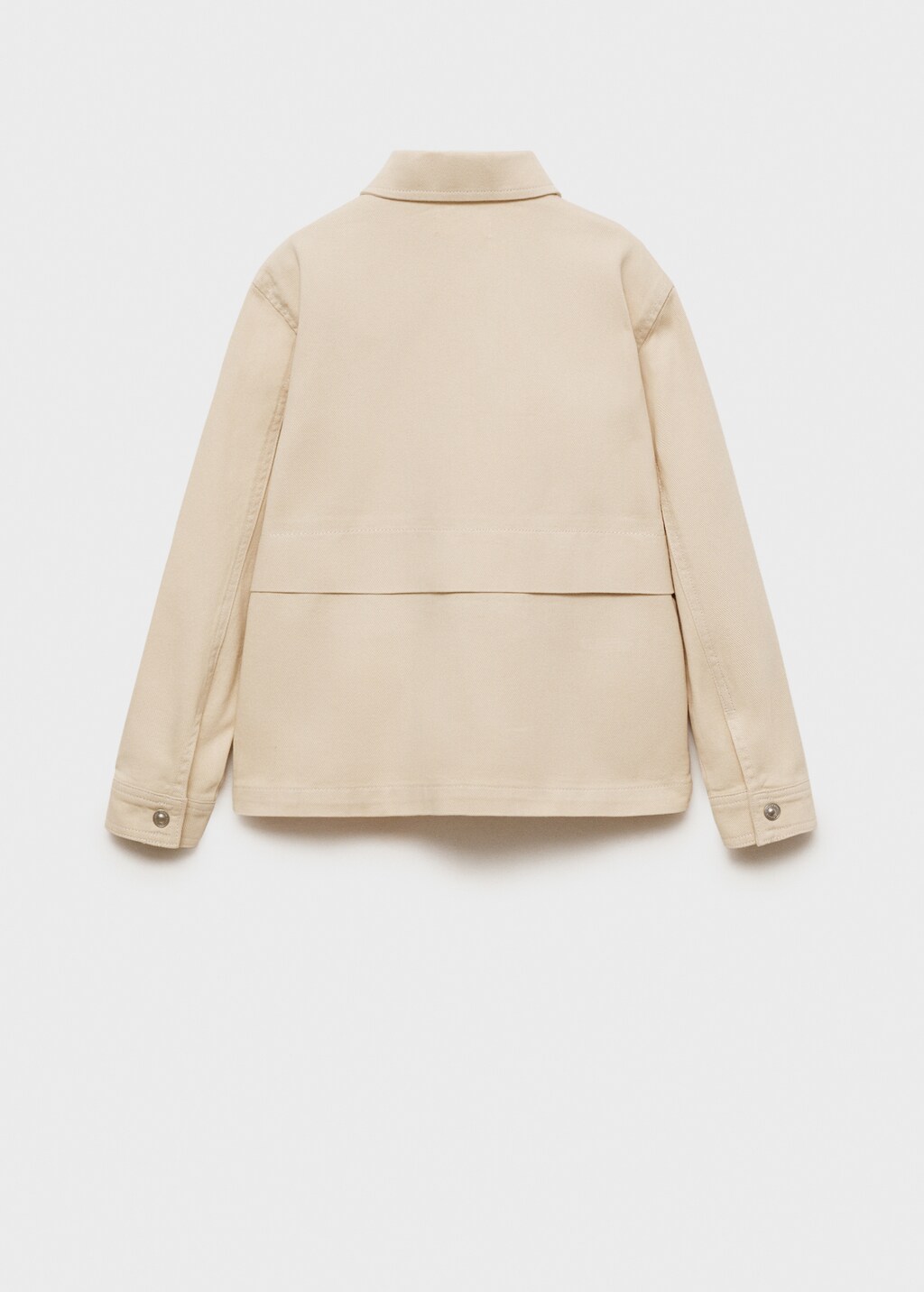 Twill jacket with pockets - Sand