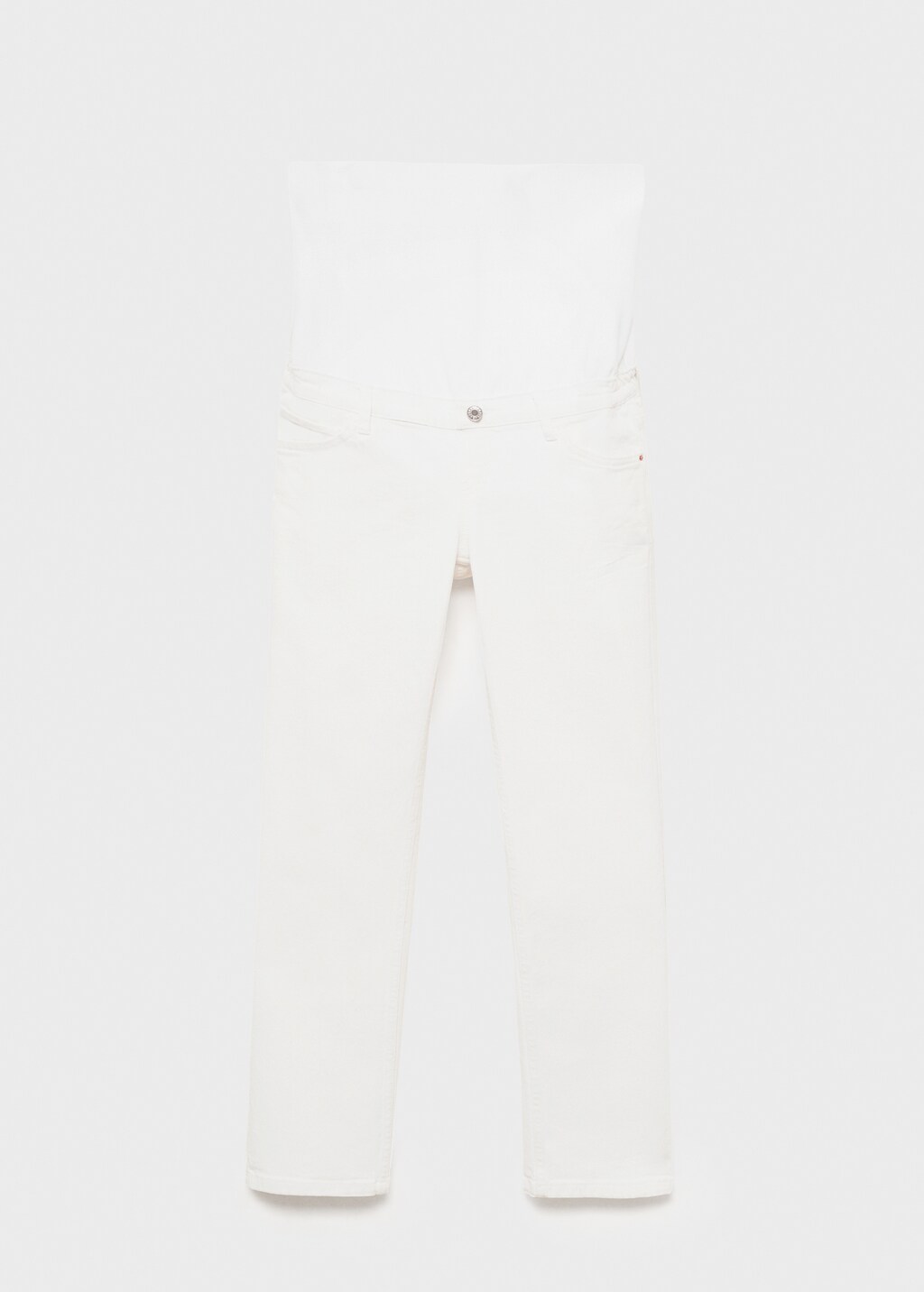 Maternity Straight Jeans - White
