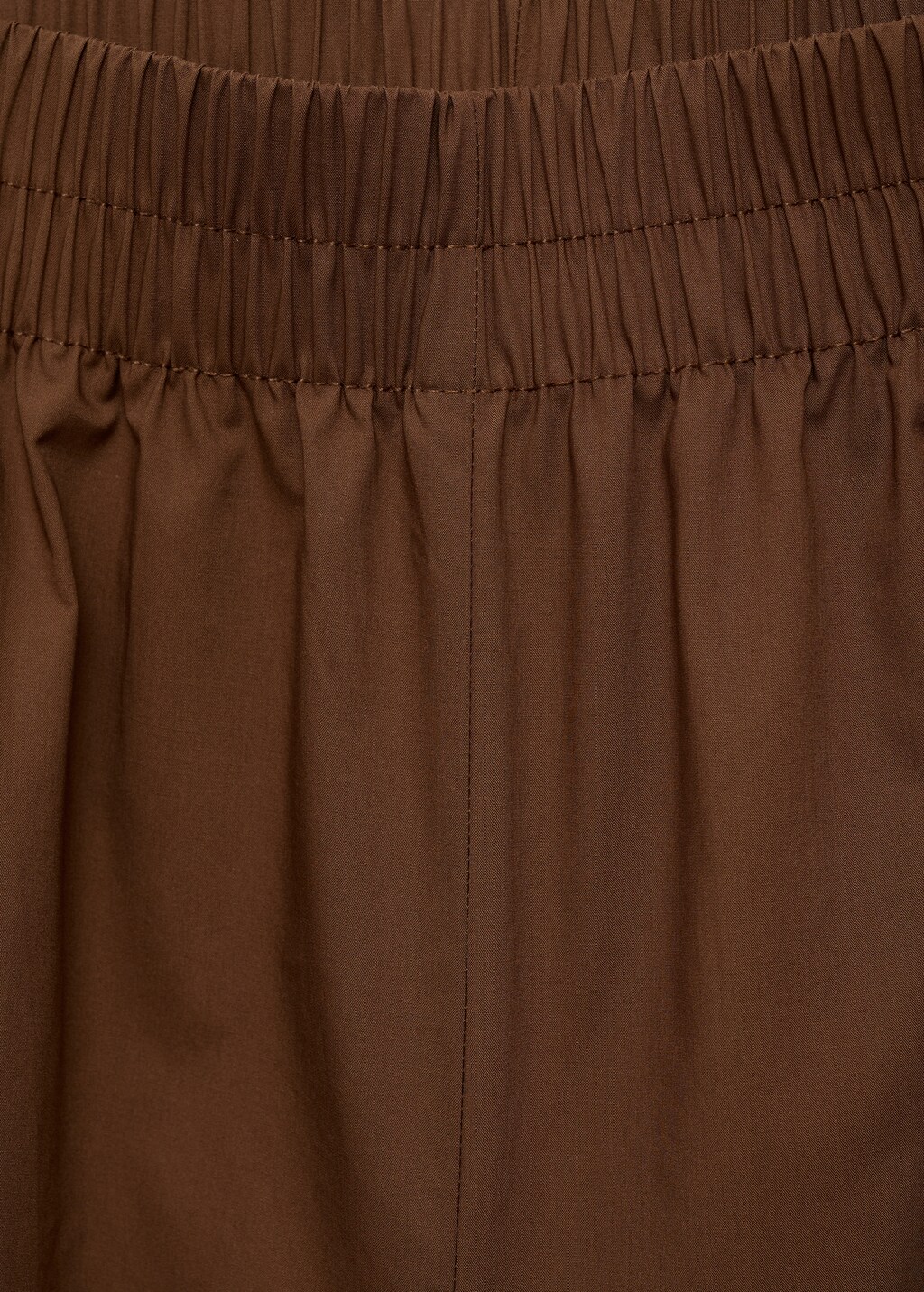 Cotton culotte trousers - Brown