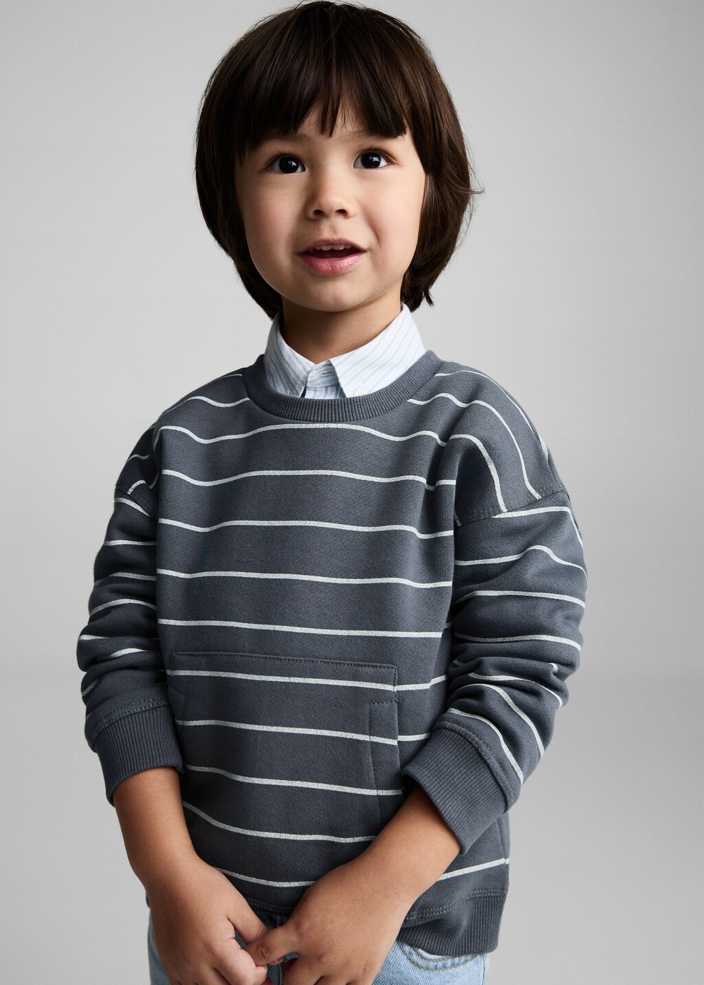 Thunderbolt cotton sweatshirt - Blue