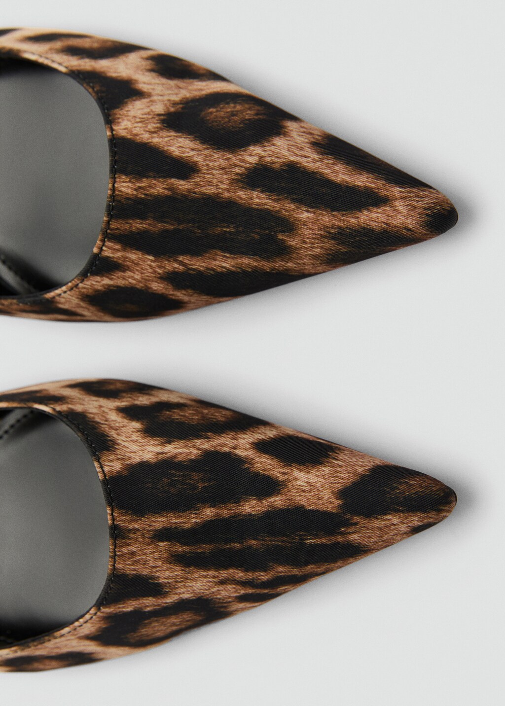 Leopard-print heeled shoes - Black