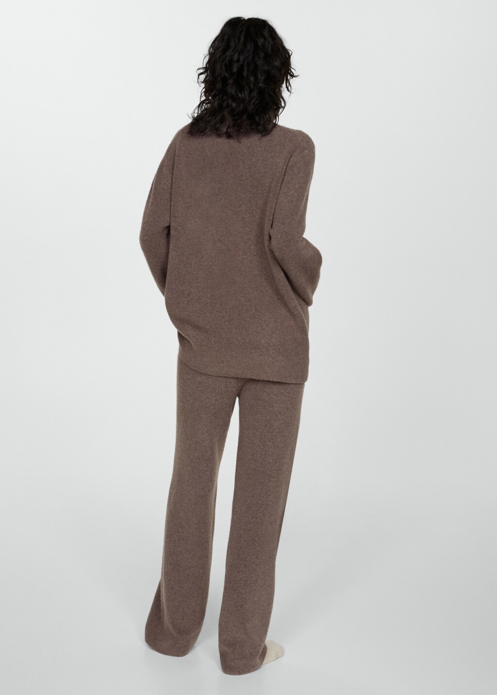 Turtleneck knit sweater - Light/Pastel Brown
