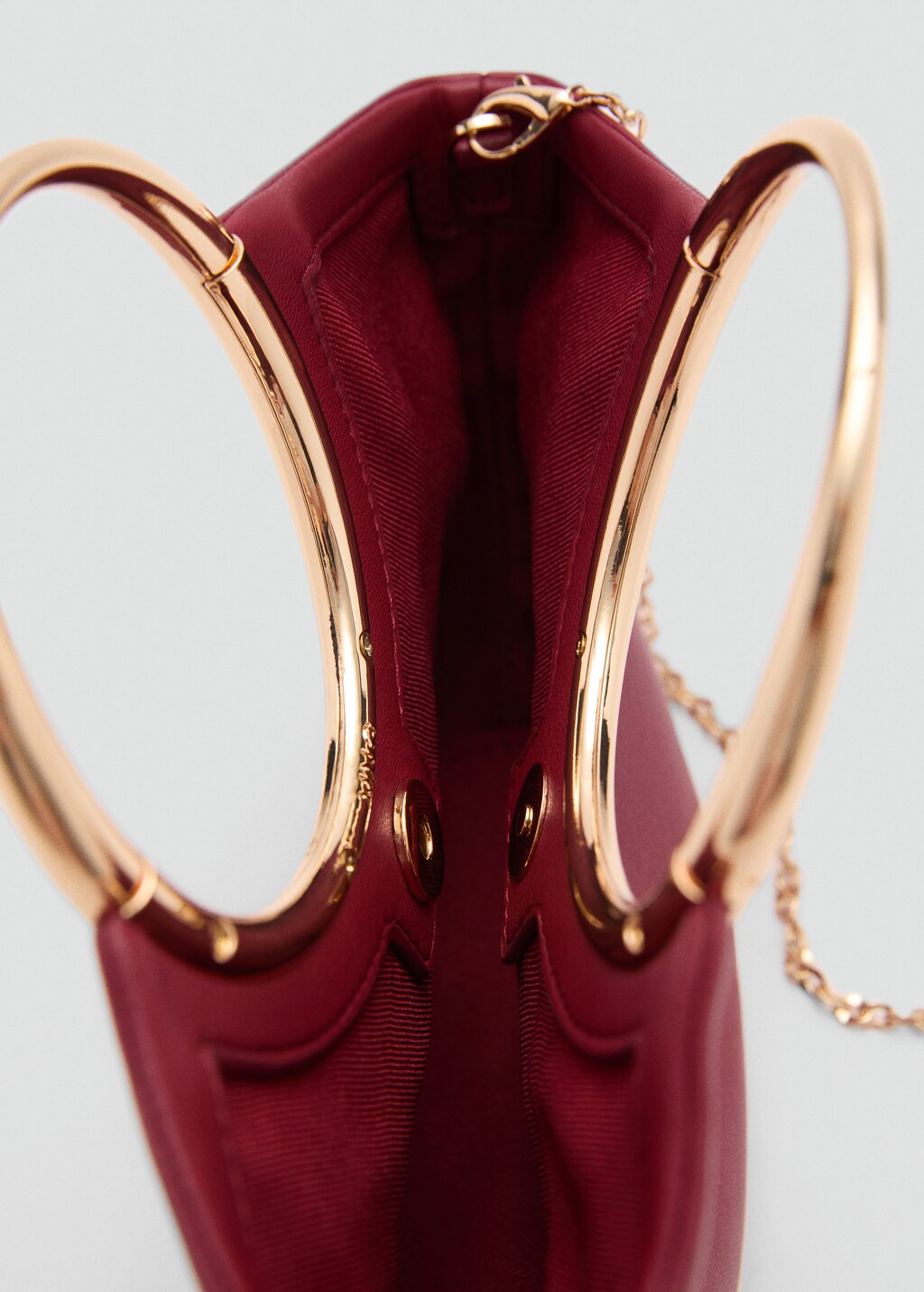 Handbag with metallic details - Black