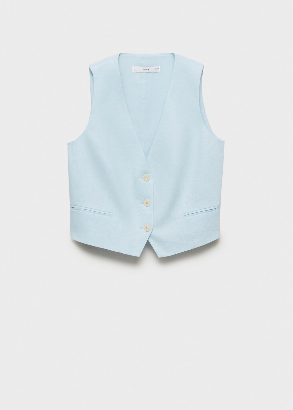 Linen suit waistcoat - Off White