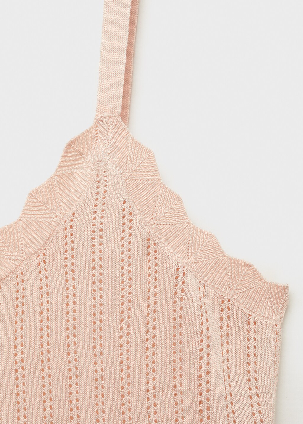 Pyjama top with pointelle detail - Aqua Green