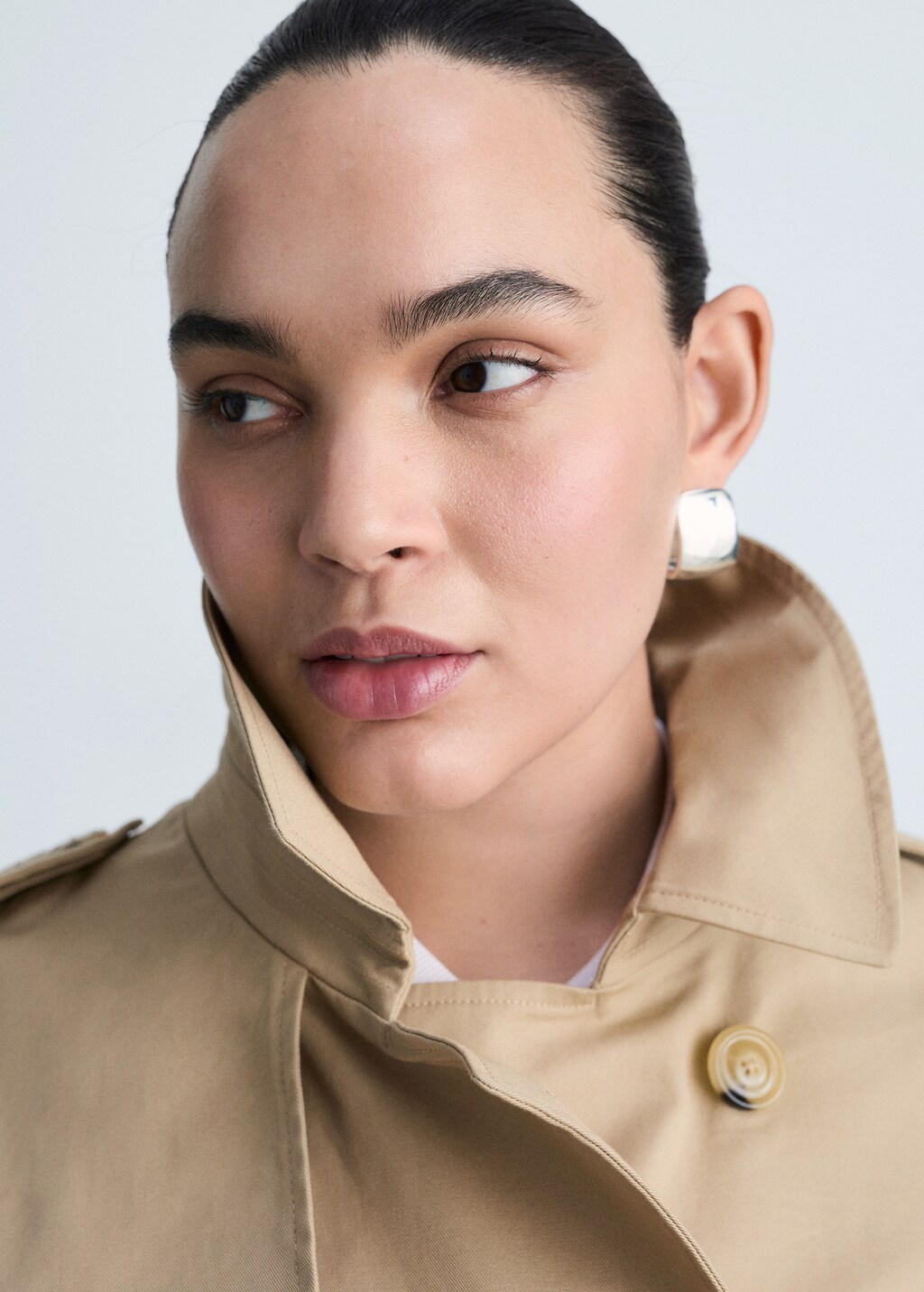 Classic trench coat with belt - Dark Navy