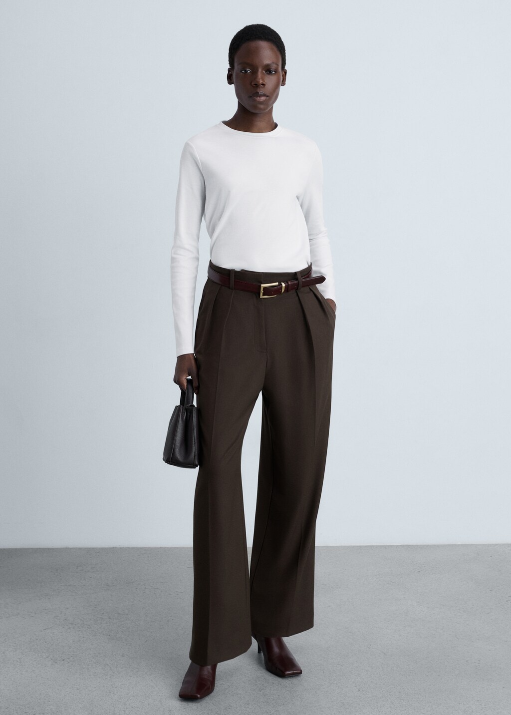 Thin round-neck t-shirt - Dark Heather Grey