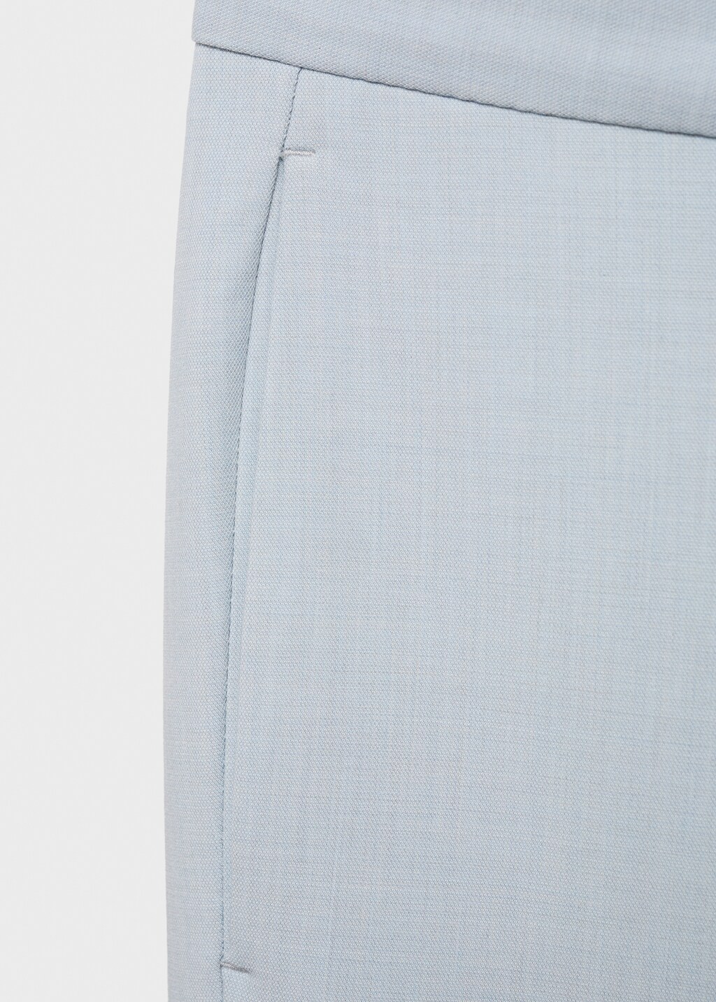 Stretch fabric super slim-fit suit trousers - Blue