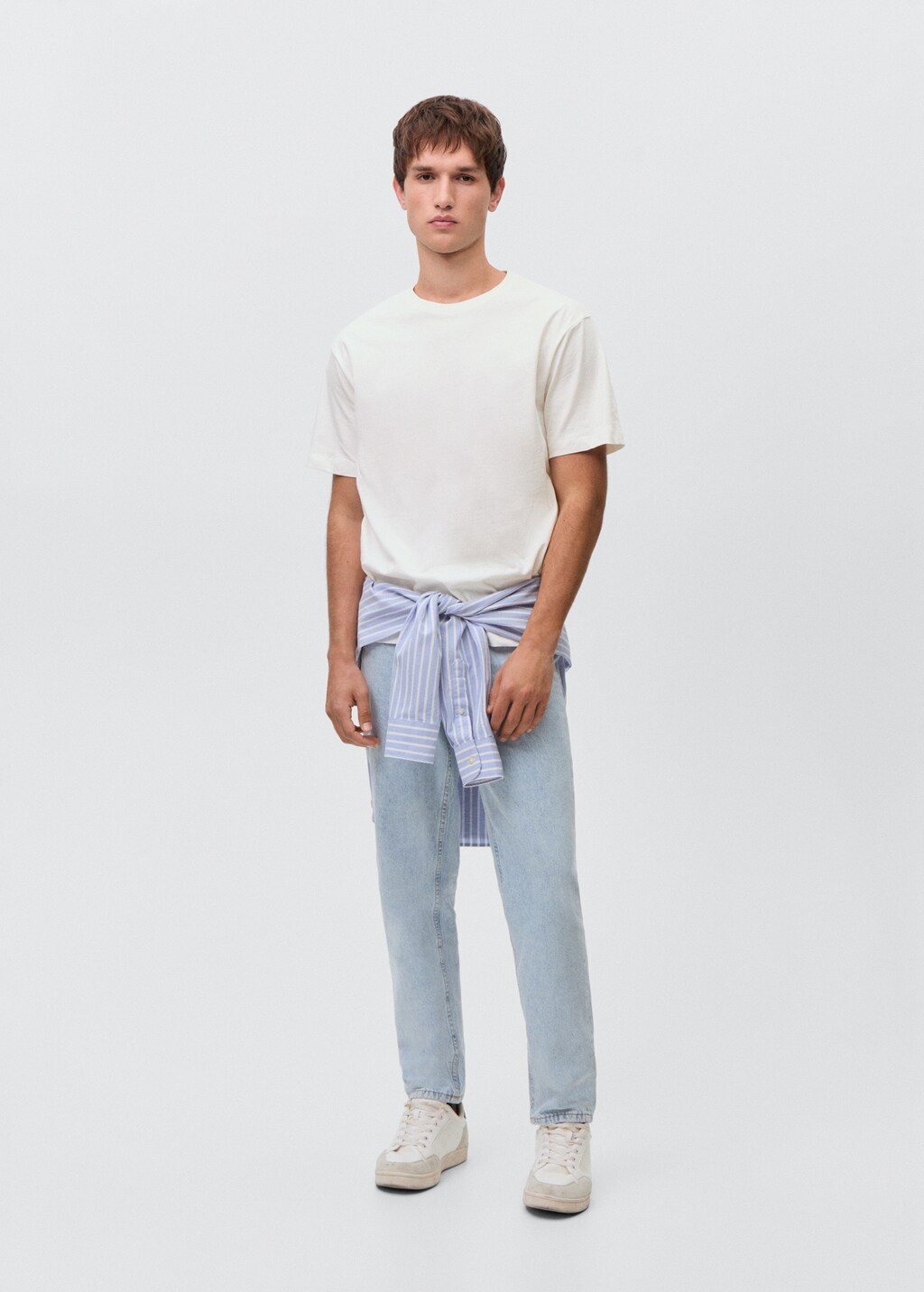 Essential cotton-blend T-shirt - Off White