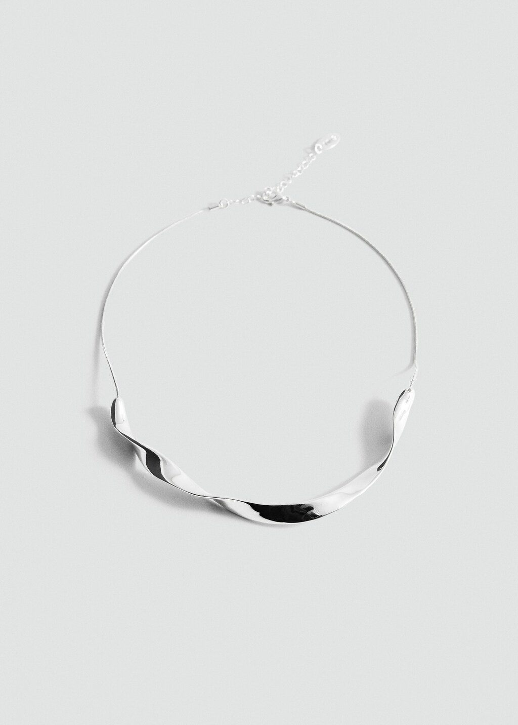 Wavy-design necklace - Silver