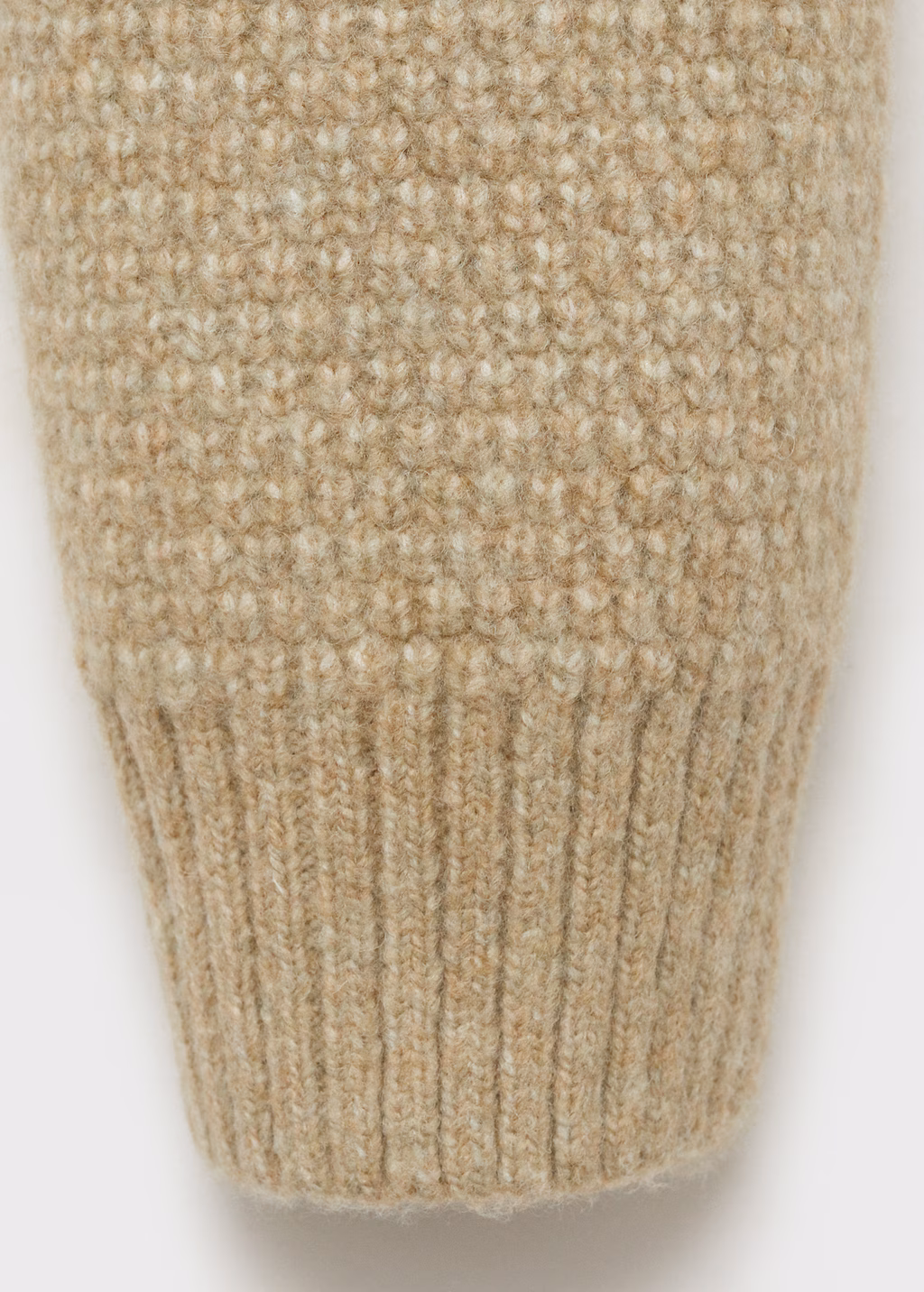 Structured knitted sweater - Pastel Green