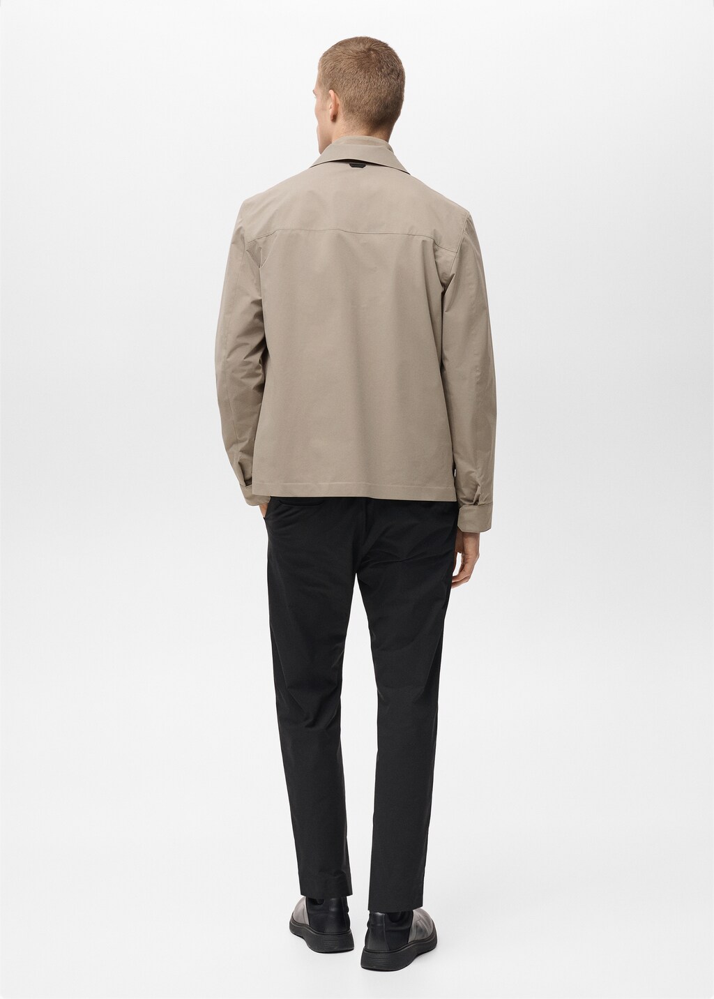 Water-repellent jacket with pockets - Medium Green