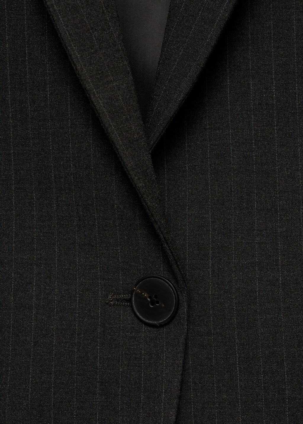 Pinstripe suit jacket - Dark Heather Grey