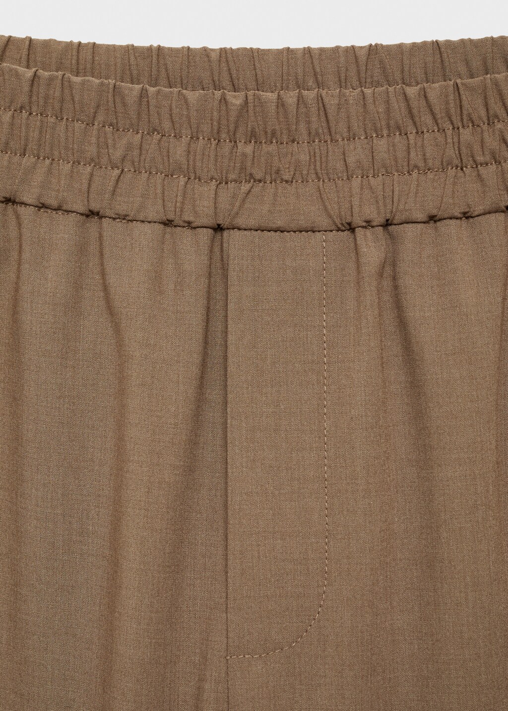 Wideleg jogger trousers - Medium Brown