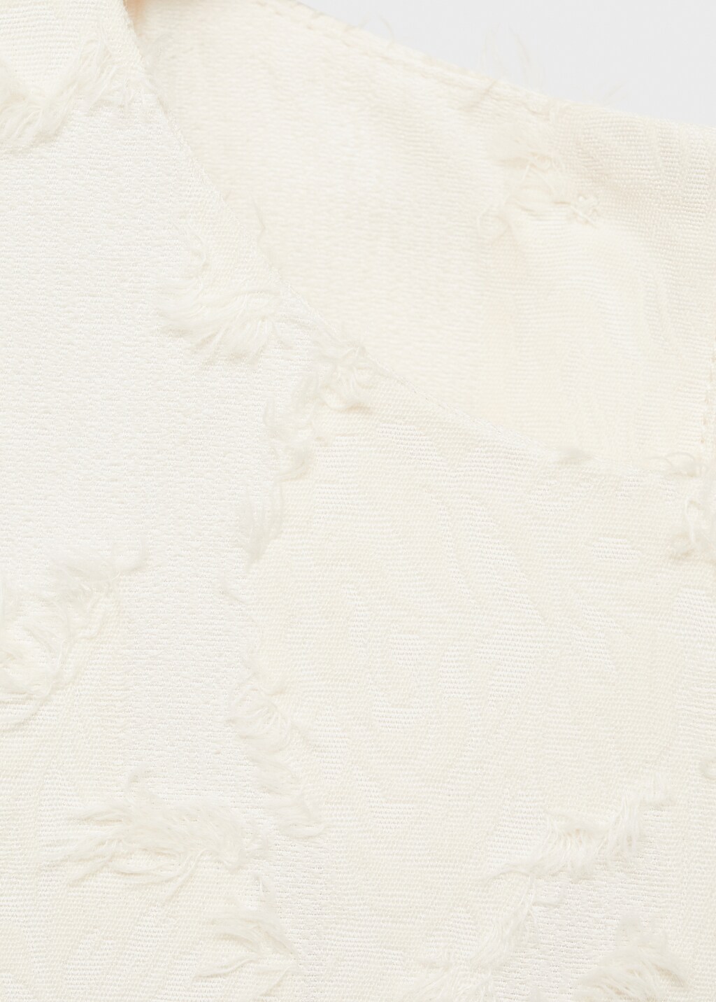 Textured crop top - Off White