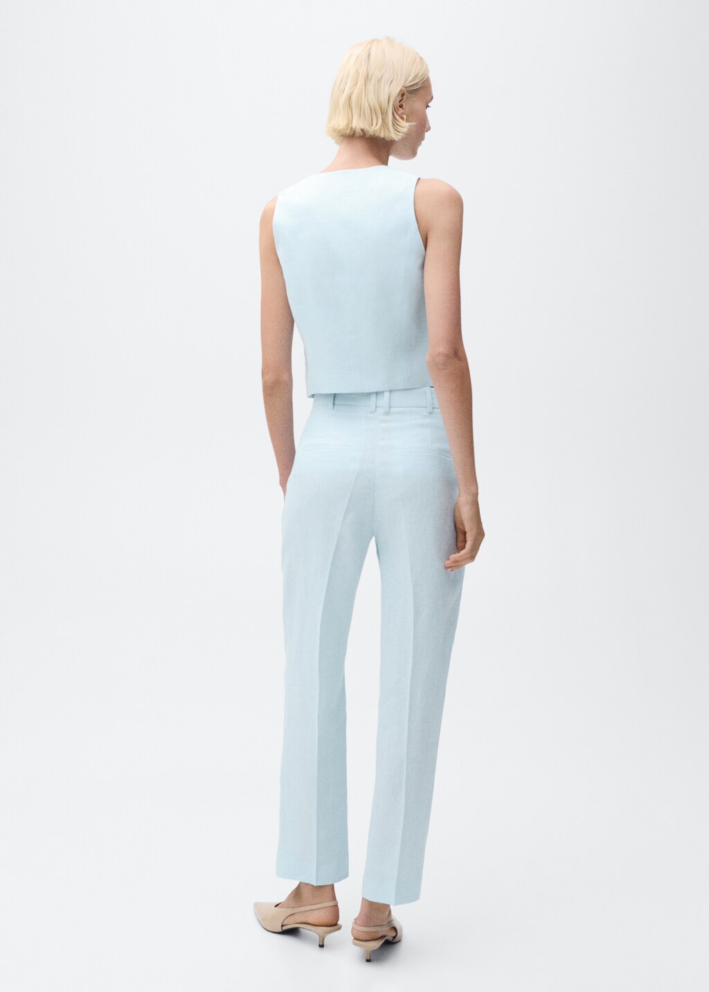 Linen suit waistcoat - Off White