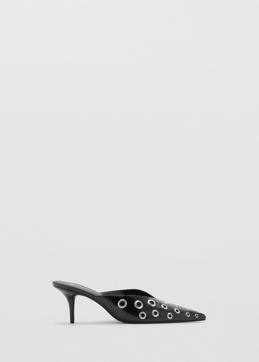 Slingback shoes with metallic detail - Black