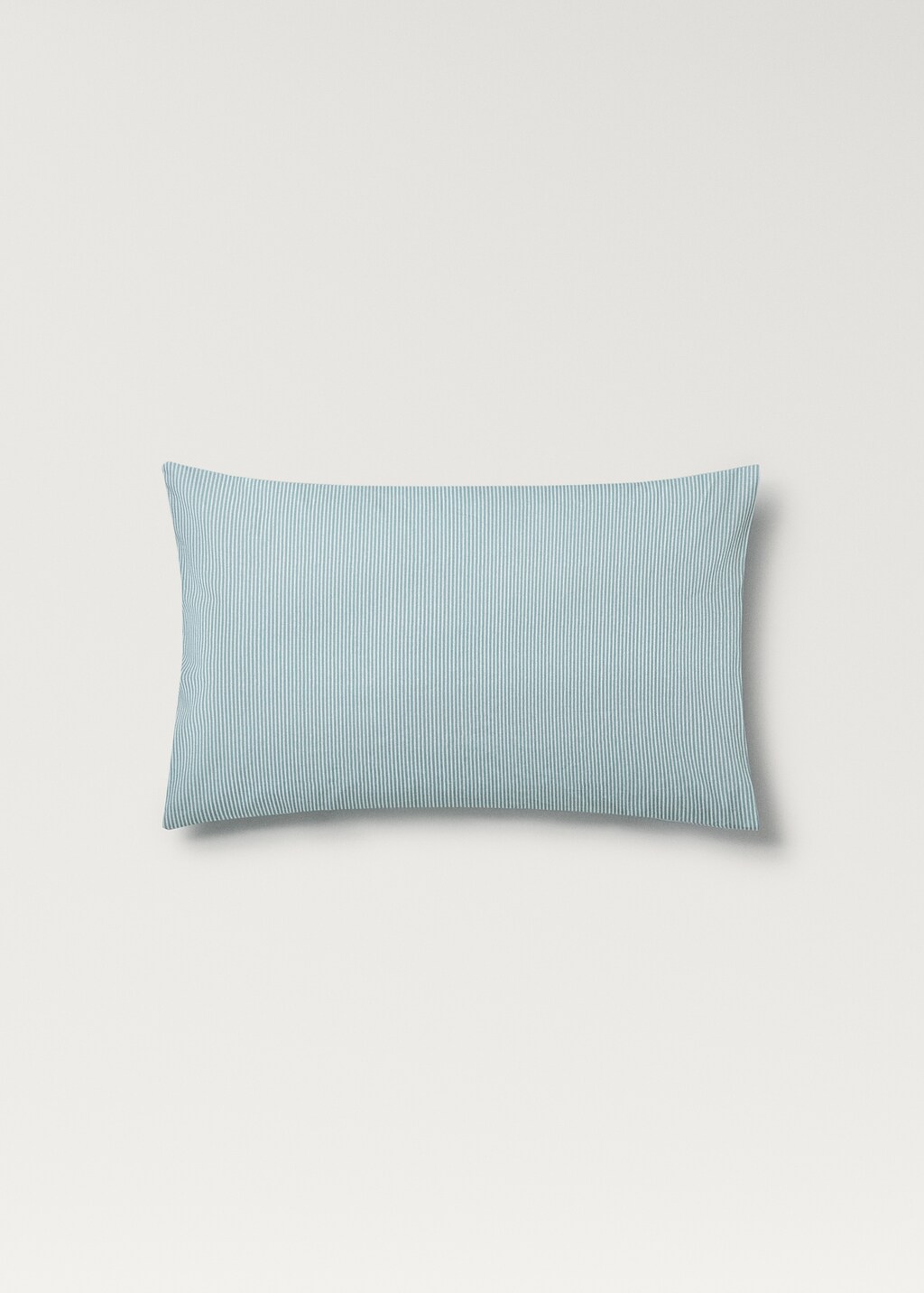 Cotton percale striped children's pillowcase, 30x50 cm - Medium Pink