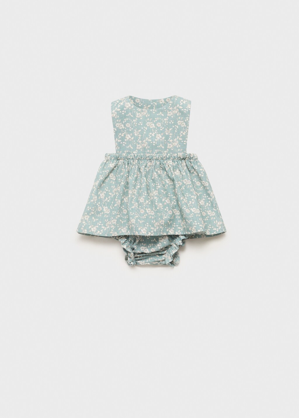 Printed dress and nappy cover - Green