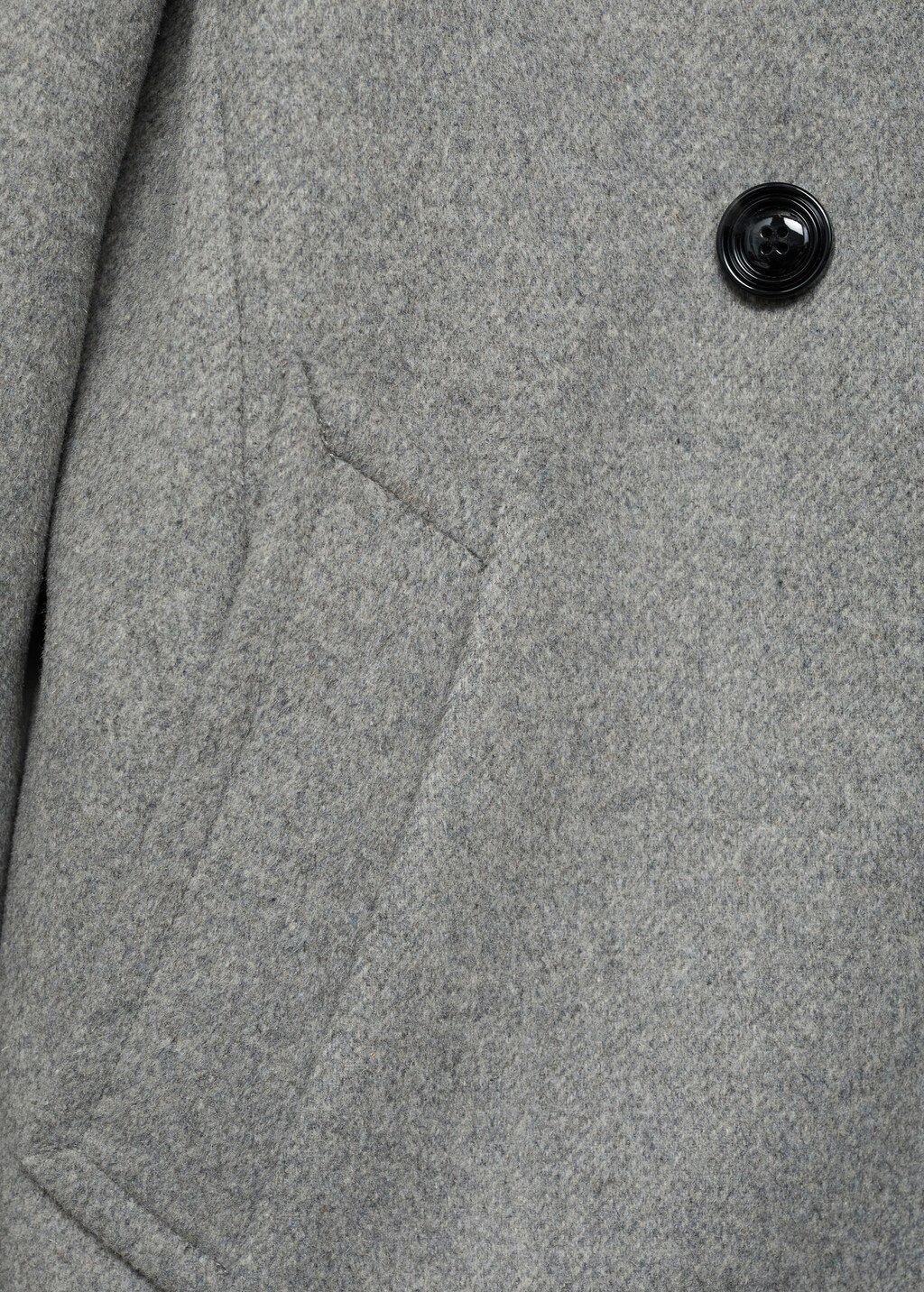 Lapels wool coat - Grey