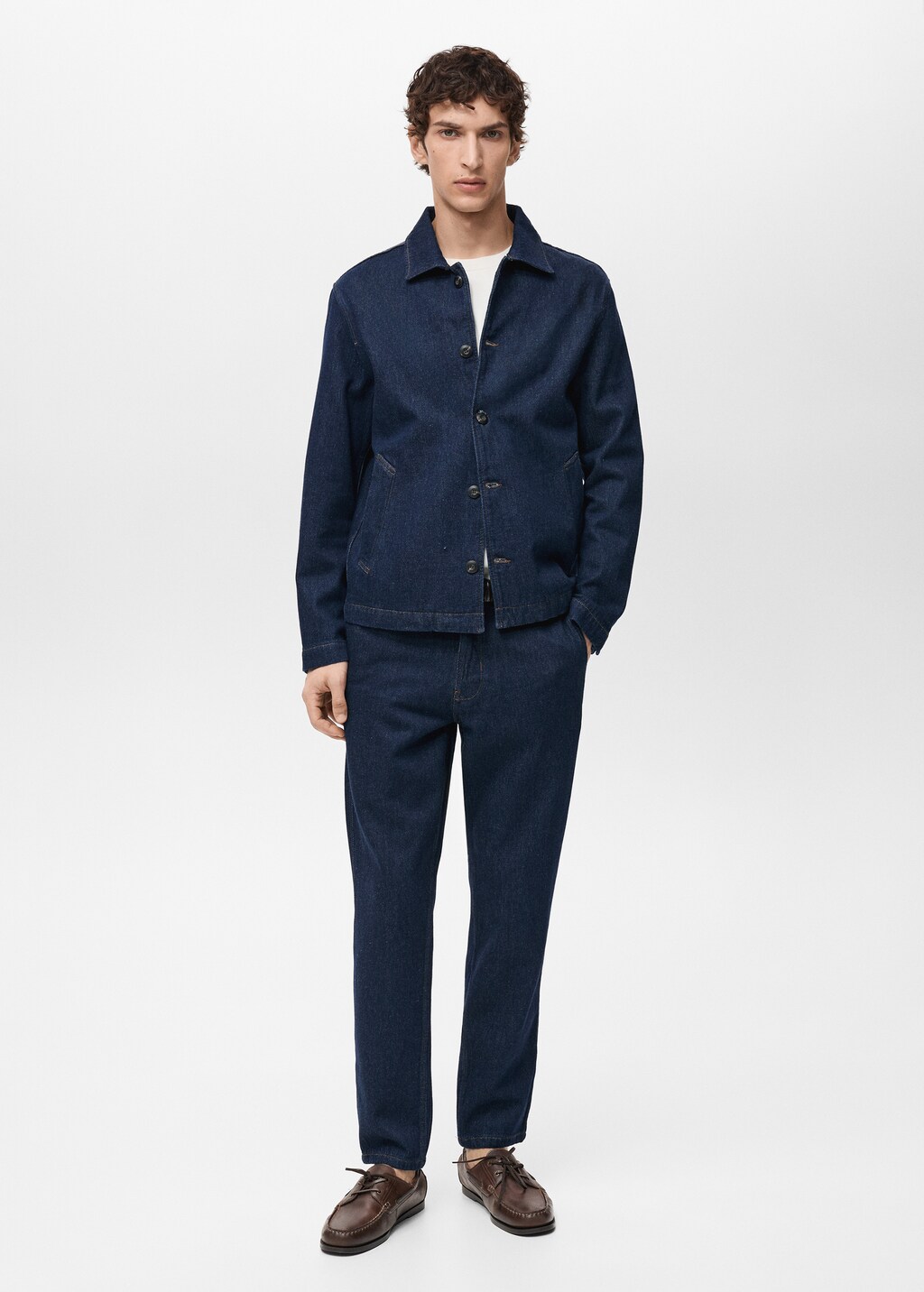 Regular-fit dark-wash jeans - Open Blue