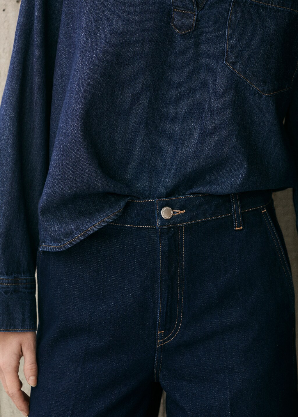 High-rise wideleg rinse-wash jeans - Open Blue