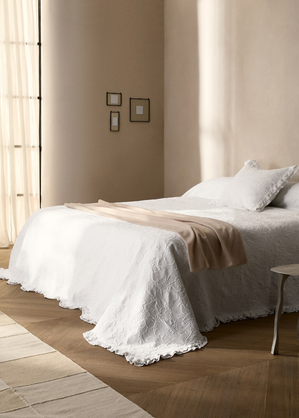 Linen pyjama shorts - White