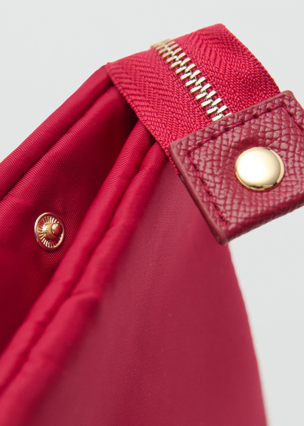 Nylon purse with zip - Khaki