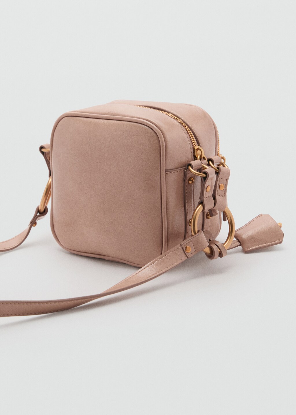 Square crossbody bag - Pale Pink