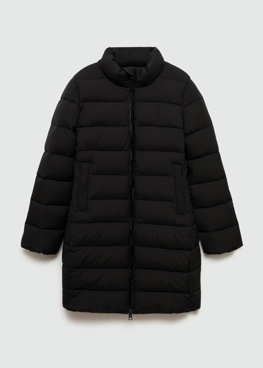 Water-repellent quilted coat - Medium Brown