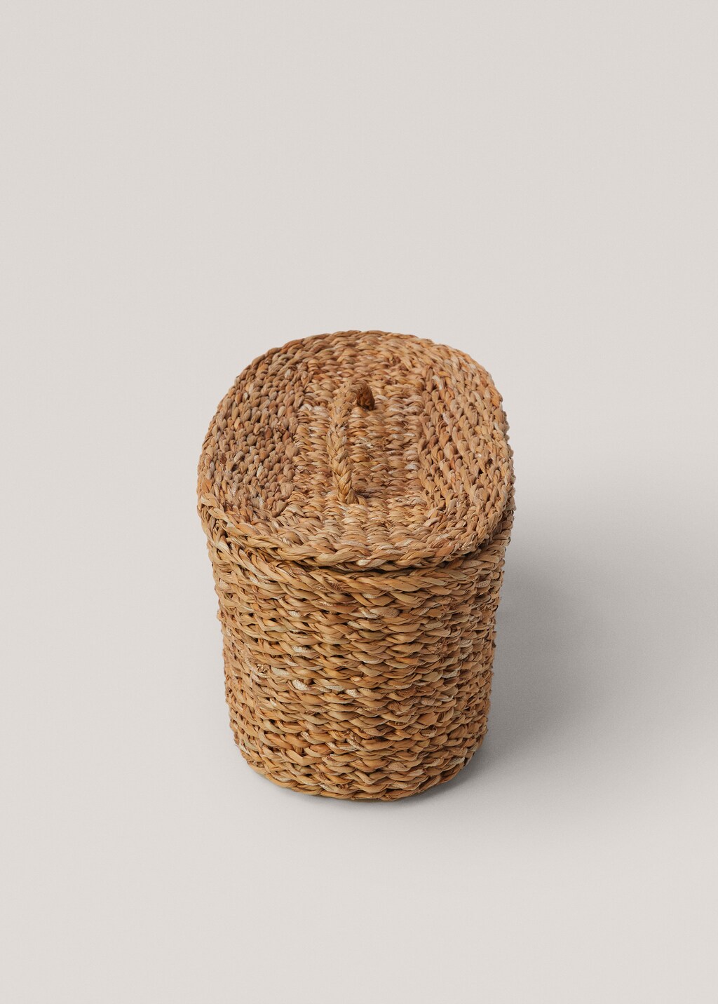 Natural fibre oval basket - Beige